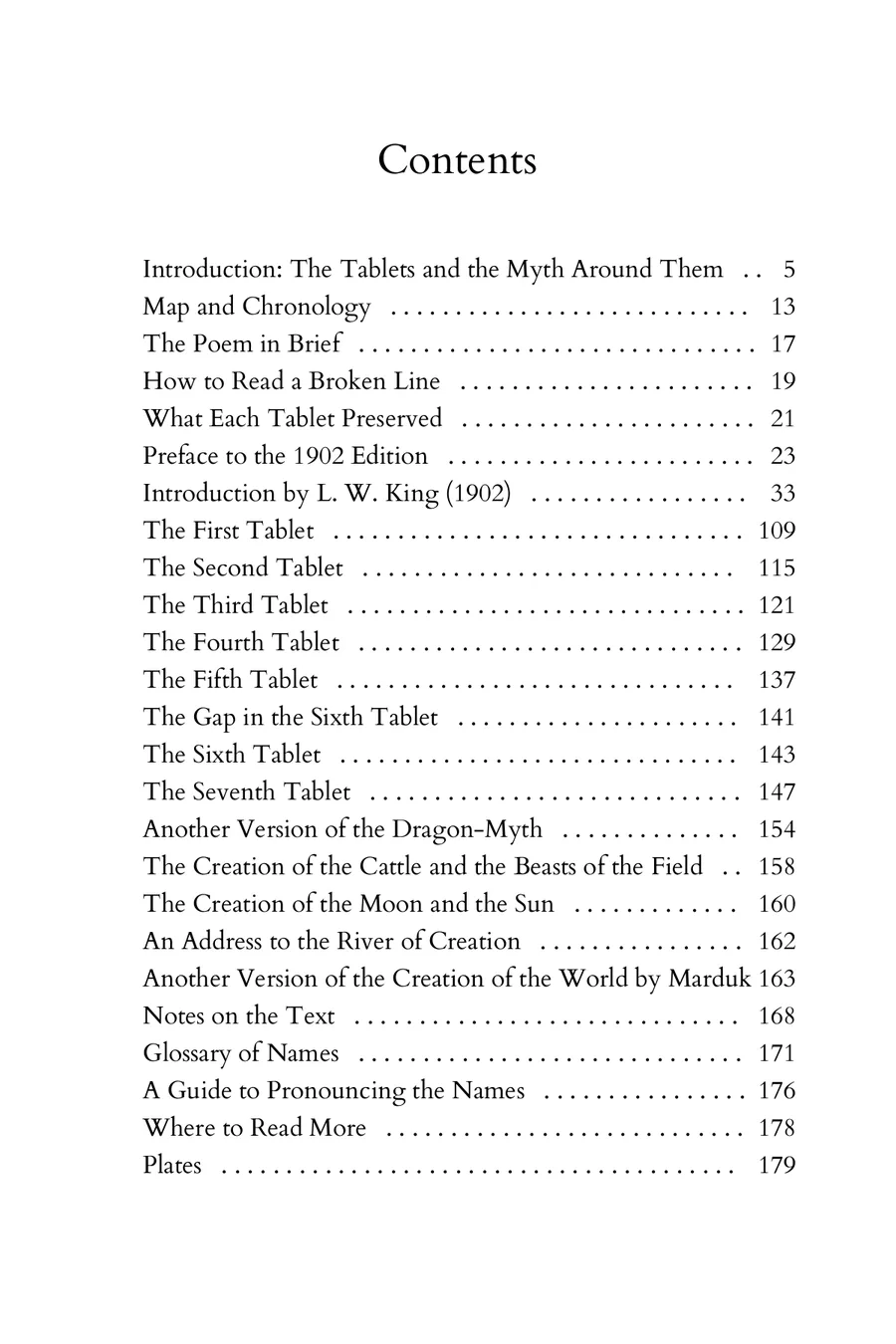 Page 3 of the book: Contents